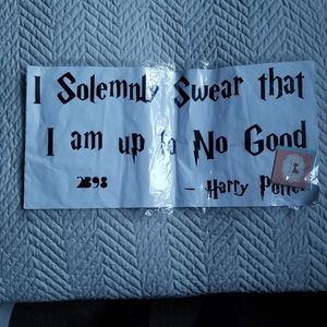 Harry Potter Decal Vinyl Saying Car Bedroom Living